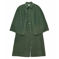 60s Weyrer Loden Cape Coat | Cambrian Fly Fishers | Austrian Military Green