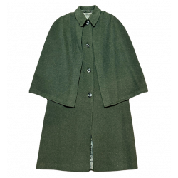 60s Weyrer Loden Cape Coat | Cambrian Fly Fishers | Austrian Military Green