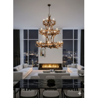 Vintage Rustic 3 Tier Antler Chandelier Delivery Available