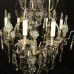 French Silver Gilded H. Vian Antique Chandelier
