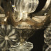 French Silver Gilded H. Vian Antique Chandelier