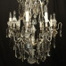 French Silver Gilded H. Vian Antique Chandelier
