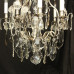 French Silver Gilded H. Vian Antique Chandelier