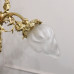 French Neoclassical Style Gilt Bronze Lyre Chandelier