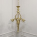 French Neoclassical Style Gilt Bronze Lyre Chandelier