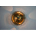 Amber Glass Flush Mount By Koch & Lowy For Peill And Putzler, 1960s