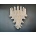 Italian Vintage Murano Chandelier 52 Crystal Glass Petals