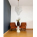 Italian Vintage Murano Chandelier 52 Crystal Glass Petals