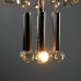 Vintage Chandelier Design Chromed Metal Glass Italy 1960s