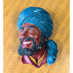Collectables | 1960s Vintage Bossons Chalkware Punjabi Head Wall Plaque