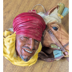 1960s Vintage Bossons Chalkware 'Lords of the Desert' Wall Plaque