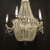 French Tent & Waterfall Antique Chandelier