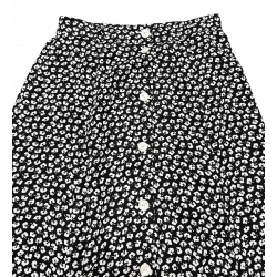 Vintage Skirt | 1990s Vintage Yarell Ditsy Print Maxi Skirt Size 10/12