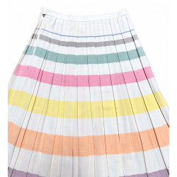 Vintage Skirt | 1950s Vintage Gorray Pastel Stripe Skirt Size 8/10