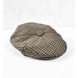 Vintage Flat Cap | Mens Vintage Khaki Brown Flat Cap