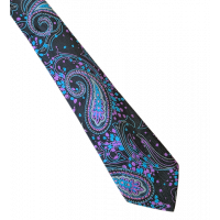 Designer Vintage Tie | Vintage Ermenegildo Zegna Dark Paisley Silk Tie