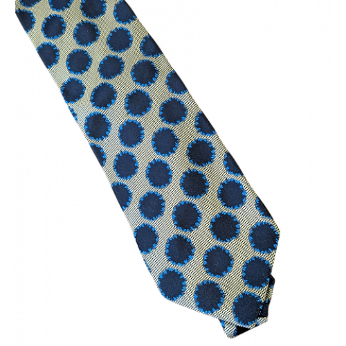 Designer Tie | Designer Vintage Gianfranco Ferre Circles Silk Tie