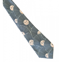Vintage Tie | Vintage Isrida Art Deco Sun Silk Tie