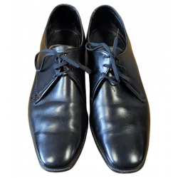 Mens Vintage Bellesco Exclusive Reginald Black Leather Dress Shoes Size 7E